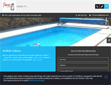 Tablet Screenshot of piscinasenleon.com